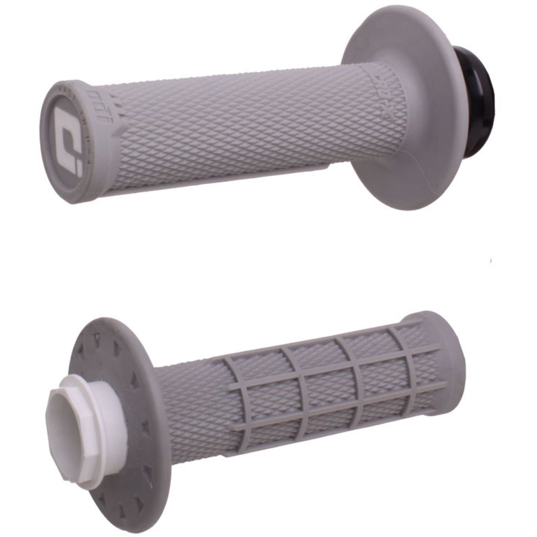 ODI Micro-X Half-Waffle Lock-On Grip Set Grey For KTM SX-E 5 2020-2025